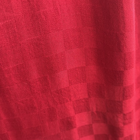 LACAUSA red sleeveless v-neck midi dress size small - Picture 7 of 8